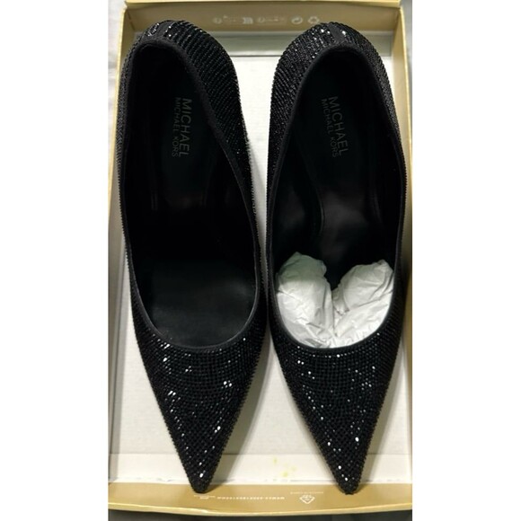 Michael Kors Maxine Block Heel Rhinestone Pumps New In Box. - Picture 3 of 8